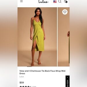 Lulus tie back dress